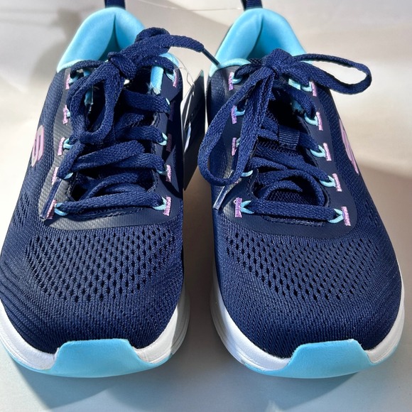 Skechers Arch Comfort Women's Navy Pink Blue Running Shoes Sneakers Size 6 NWT - Picture 4 of 11
